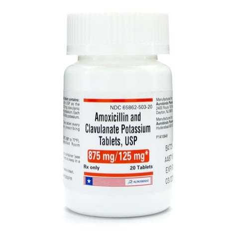 Amoxicillin pot clavulanate 875 125 mg - Amoxicillin/clavulanic acid is a combination penicillin -type antibiotic used to treat a wide variety of bacterial infections. It works by stopping the growth of bacteria.This antibiotic treats... 